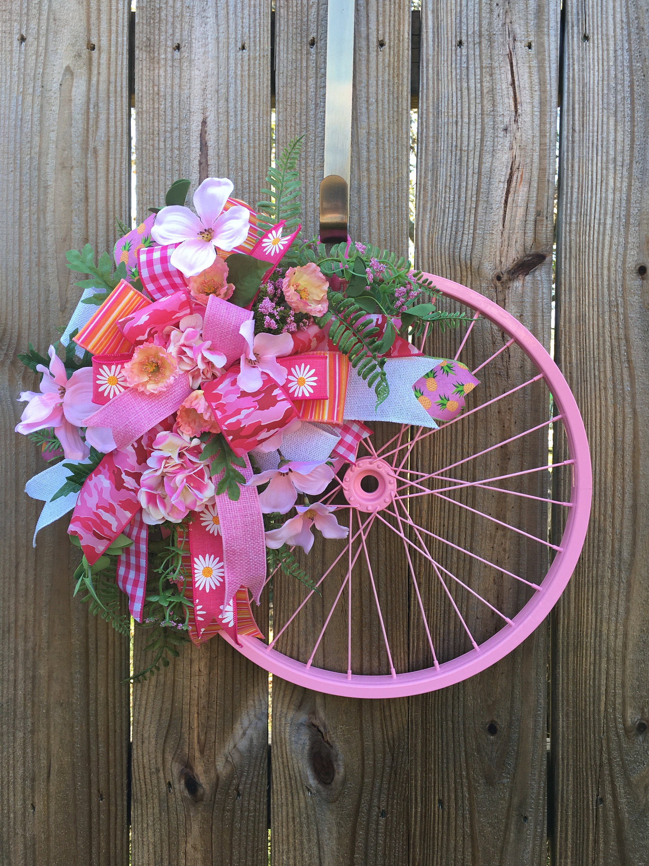 Spring Bicycle for Front Door Vintage Bicycle LED Wreath Vintage Pink Bike Door Decor Flower Bike Door Hanger Spring Summer Decor Spring Bicycle for Front Door Vintage Bicycle LED Wreath Vintage Pink Bike Door Decor Flower Bike Door Hanger Spring Summer Decor