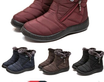 womens winter boots pull on
