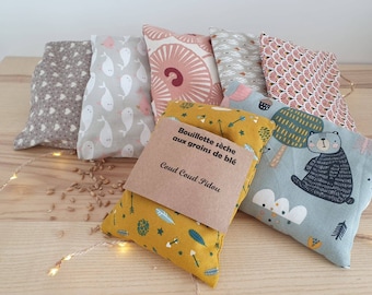 Bouillotte sèche déhoussable aux grains de blé