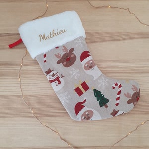 Personalized Christmas sock Mathieu