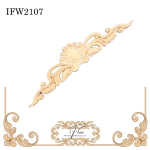 Heat bendable IFW 2107 iFlex Wood Products   wooden appliques pediment