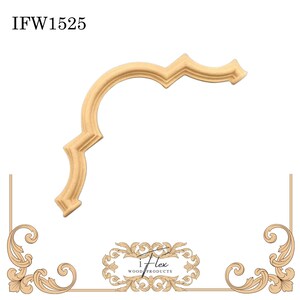Heat bendable IFW 1525 iFlex Wood Products   wooden appliques architectural piece