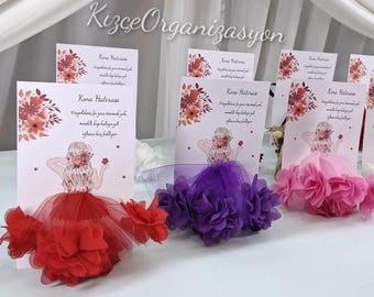 Gift Henna Handkerchief with Card, Wedding Handkerchief, Hand Handkerchief, Gift Halay Handkerchief, Henna Gift, Bridal Gift, Henna Favor
