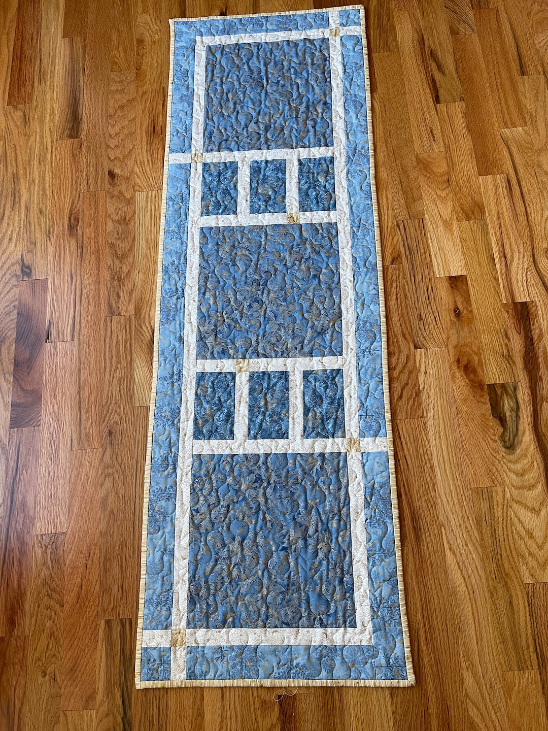 Blue Sparkle Table Runner Etsy