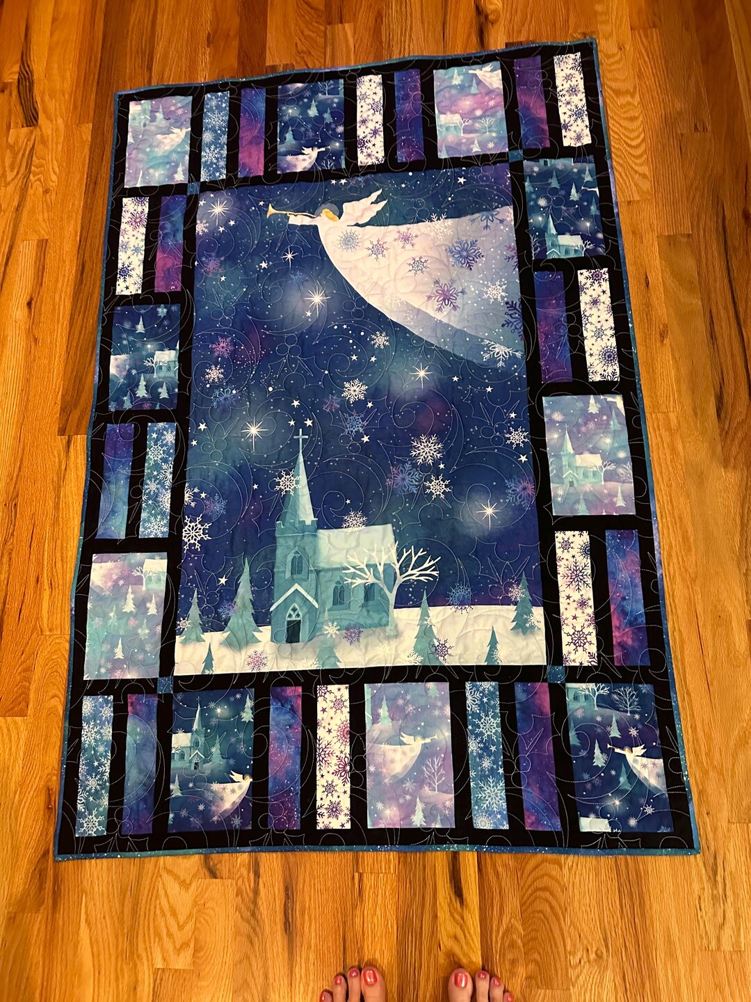 Angel Windows Quilt (37 X 55) - Etsy