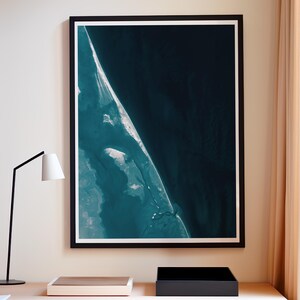 Carte d'art Nags Head, cadeau d'impression côtière, décoration murale de plage, oeuvre d'art de carte de la côte NC, cadeau côtier, décoration murale de plage, impression d'art de carte de la côte NC de Nag Head