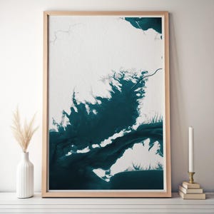Buzzards Bay Massachusetts Coastal Map Art Print Cape Cod Nantucket Marthas Vineyard Rhode Island Nautical Bathymetric Wall Decor Gift