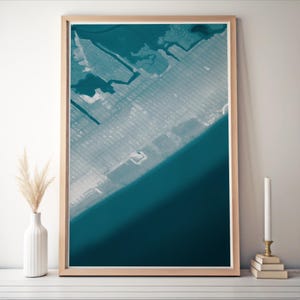 Wildwood coastal map print size reference — coastal wall art wall art