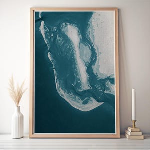 Sanibel Island Florida kaart afdrukken Florida Gulf Coast decor nautische eiland kaart Sanibel kaart Florida kust kaart afdrukken Sanibel reizen cadeau Home