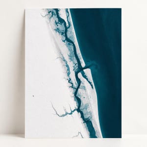 Küstenkarte von St. Augustine, Florida – Kunstdruck – Nautische Wanddekoration – Geschenk für Strandhäuser – Einweihungsgeschenk – Jubiläumsgeschenk – Historische Stadt – Küste