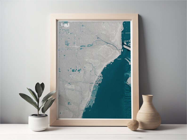 Coral Gables Florida Map Art Framed - Il 794xN.5525177099 6tqy 