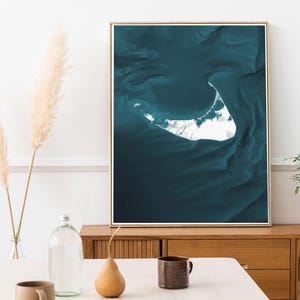 Impresión artística del mapa de Nantucket, regalo de Massachusetts, regalo costero, decoración, regalo de inauguración de la casa, regalo de decoración del hogar, mapa de Nantucket, impresión decorativa de la playa