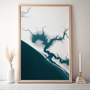 Stampa della mappa di Panama City, arte murale, mappa nautica di West Bay, arte per la decorazione di casa e ufficio, regalo per il marito, decorazione artistica della mappa costiera della casa sulla spiaggia