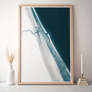 Nieuwe Smyrna Beach Florida kaart cadeau huiseigenaar cadeau kaart decor cadeau reizen kaart kust strand decor cadeau nieuwe Smyrna Beach kaart print cadeau voor thuis