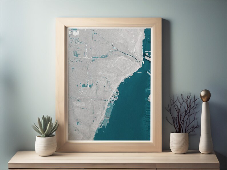Coral Gables Florida Map Art Framed - Il 794xN.5525177135 5dnj 