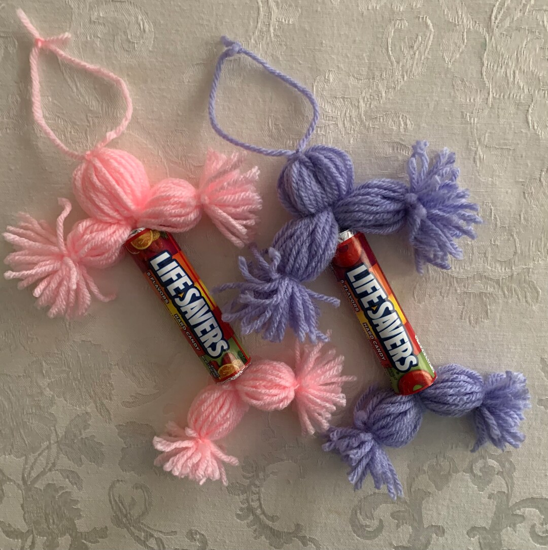 Lifesaver Yarn Doll Christmas Tree Ornament Etsy