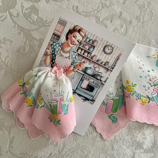 1950’s Retro Housewives Hanky Greeting Cards