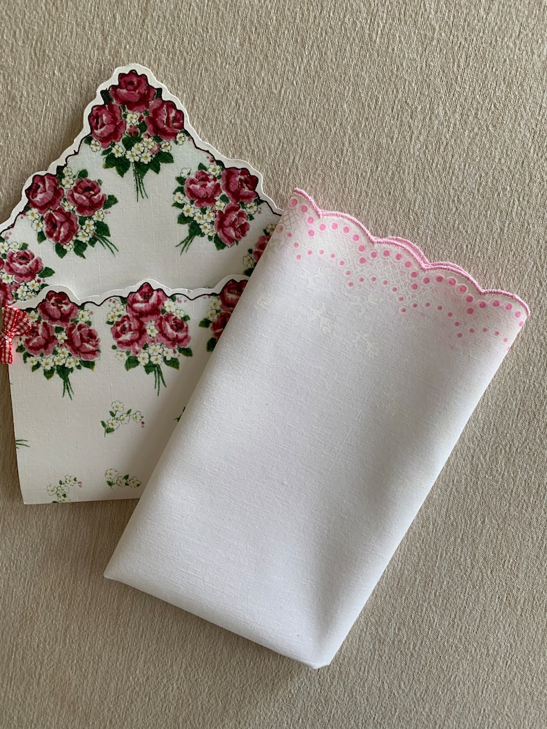 Pocket Hanky Folio Card Etsy