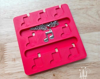 Monarch Pine Double Music Note Necklace Jig - Metal Blank #87