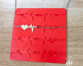 Monarch Pine Heartbeat Necklace Jig - Metal Blank #90