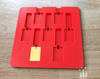 Monarch Pine Small Rounded Rectangle Charms with Attached Jump Rings Jig - Metal Blank #62 Xtool F1 and F2 direct fit