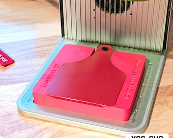 Cattle ID Tag Jig for Laser Engraving: Universal Ear Tag Fixture, perfect fit on Xtool F1 and F2