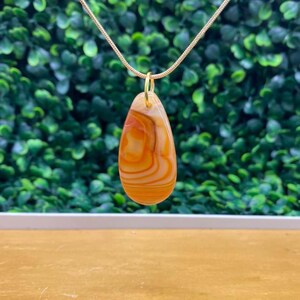 Carnelian Crystal necklace Handmade