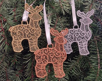 Reindeer Ornament Metallic