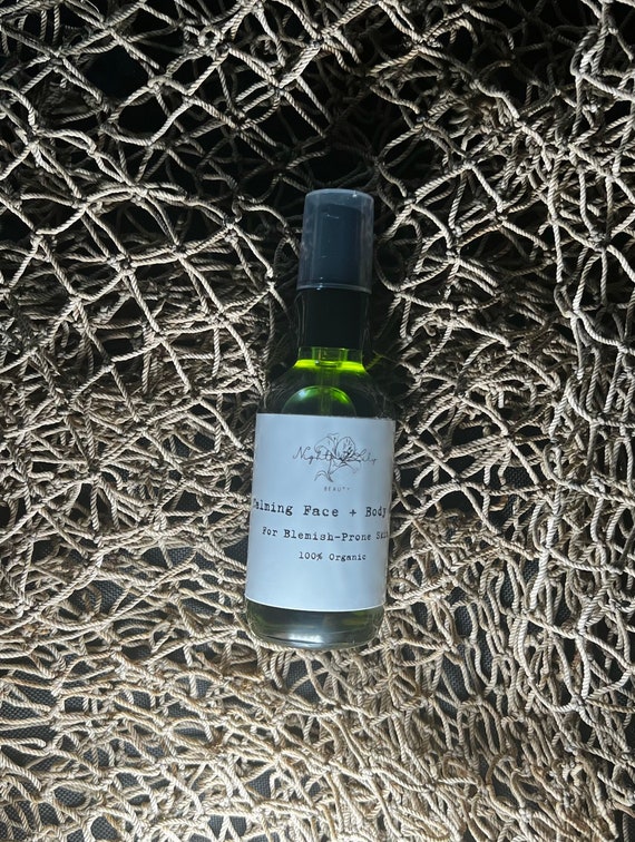 Calming Face Oil Does Not Clog Pores Antiaging Skin Oil Etsy