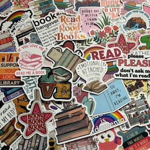 Bookish Sticker Pack | Kindle Stickers | Reader | Book Lover Gift | Book Girlie | Lucky Dip | Stocking Filler | Floral
