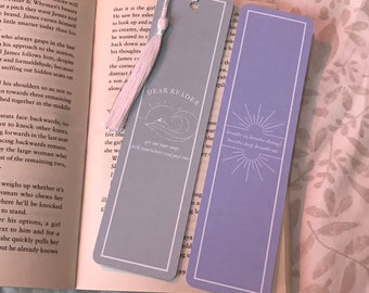 TS Inspired Bookmarks | Swiftie Gift | Midnights | Dear Reader | Book Lovers Gift | Gift For Her | Book Accessories | Eras |