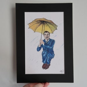 『Singin' in the Rain』絵画　インテリアデザイン Amazon.com: Banksy Singing in the Rain Graffiti Poster