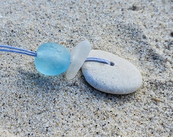 Natural Beach Stone Necklace, Boho Jewelry, Beachy Necklace, Unique Mother's Day Gift, One of a Kind Necklace, Handmade Stone Necklace