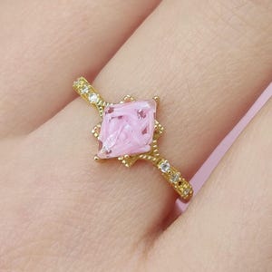 DIY Diamond Shape Pregnancy Test Ring, DIY Pregnancy Test Cap Jewelry Kit, Miscarriage Keepsake, Handmade Jewelry, Personalized Jewelry