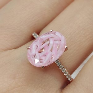 DIY Oval Pregnancy Ring & Necklace, DIY Pregnancy Test Cap Jewelry Kit, Miscarriage Keepsake, Handmade Jewelry, Handmade Gift, Personalized image 1