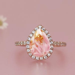 DIY Halo Teardrop Pregnancy Ring/Necklace, DIY Pregnancy Test Cap Jewelry Kit, Miscarriage Keepsake, Handmade Jewelry, Personalized Gift