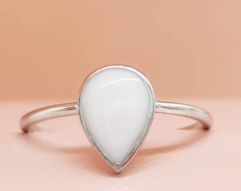 DIY Solid Gold Keepsake Ring Kit, 10k 14k Mother's Milk Jewelry, Simple Teardrop Ring, Christmas/Anniversary/birthday/mother's day gifts