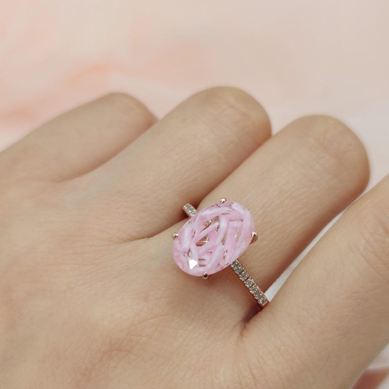 DIY Oval Pregnancy Ring & Necklace, DIY Pregnancy Test Cap Jewelry Kit, Miscarriage Keepsake, Handmade Jewelry, Handmade Gift, Personalized image 1