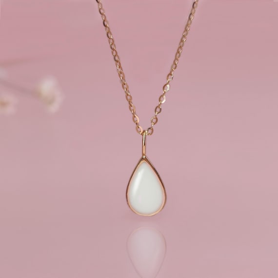Sterling Silver Breastmilk Teardrop Necklace DIY Kit