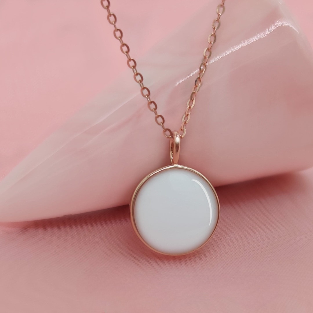 DIY Breast Milk Jewelry Kit, Sterling Silver Breastmilk Round Necklace