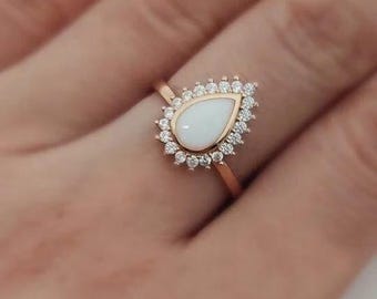 Muttermilch Ring Kit, Muttermilch Schmuck, Sterling Silber Halo Tropfen Ring, Jubiläum/Geburtstag/Muttertagsgeschenk