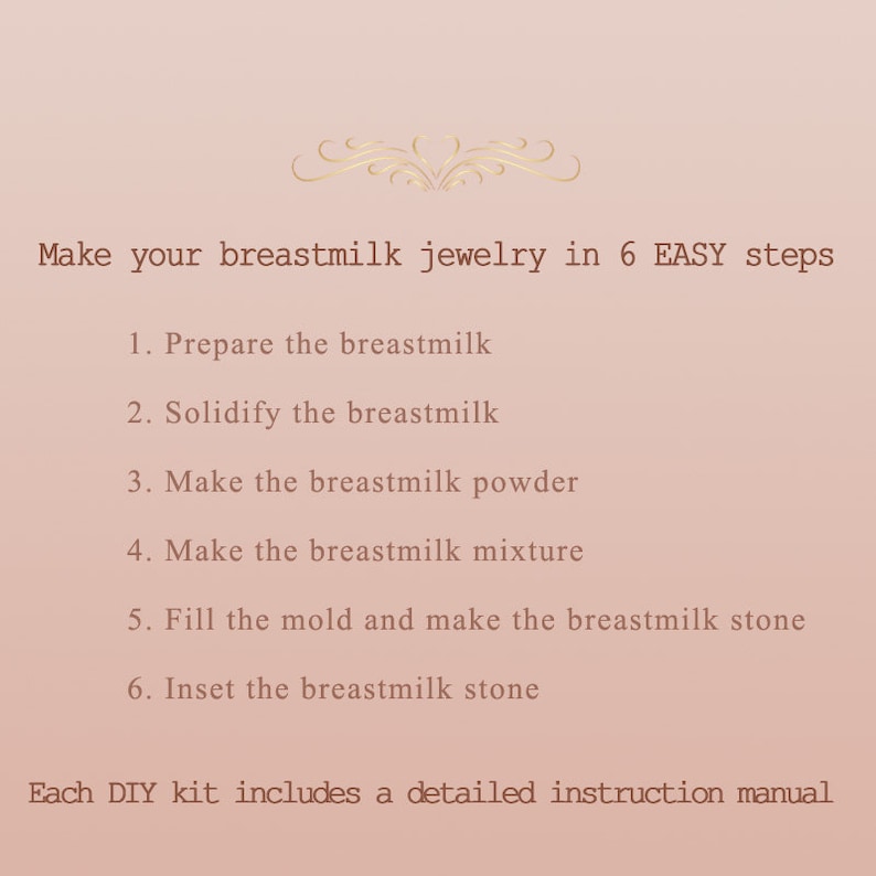 DIY Breastmilk Jewelry ring Kit Shinning Starlight Etsy Canada