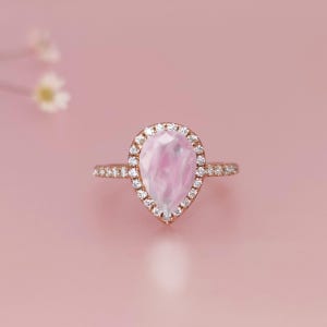 DIY Halo Teardrop Pregnancy Ring/Necklace, DIY Pregnancy Test Cap Jewelry Kit, Miscarriage Keepsake, Handmade Jewelry, Personalized Gift image 3