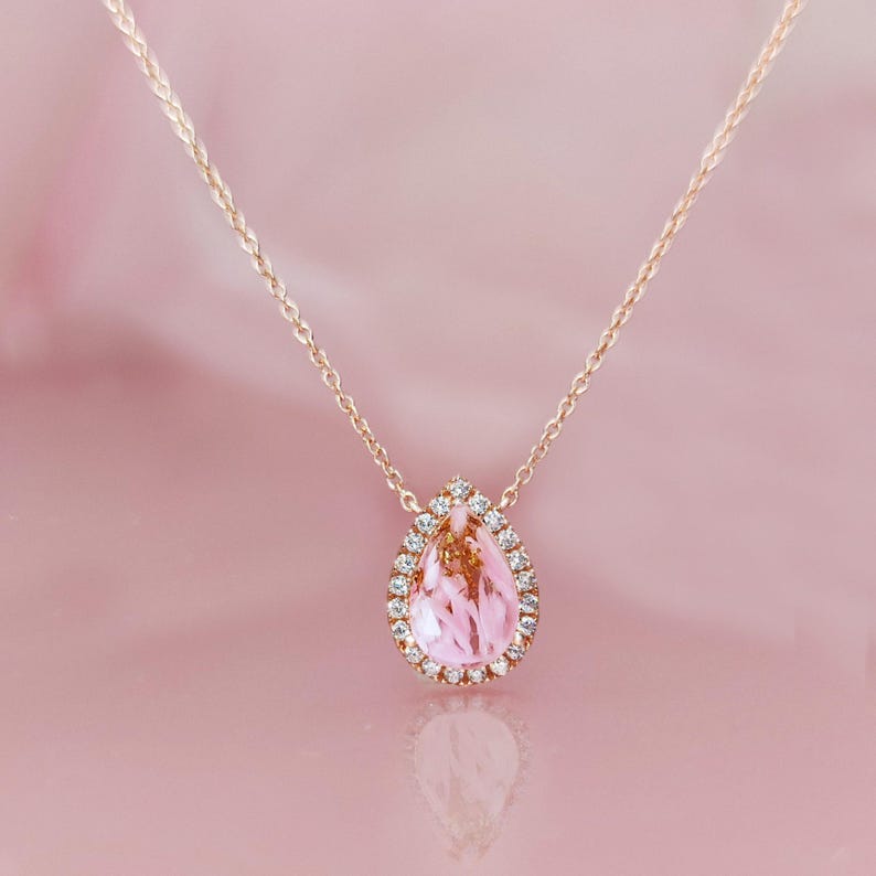 DIY Halo Teardrop Pregnancy Ring/Necklace, DIY Pregnancy Test Cap Jewelry Kit, Miscarriage Keepsake, Handmade Jewelry, Personalized Gift image 4