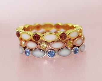 Love Catcher DIY Milk Ring Kit, Sterling Silver Birthstone Stackable Ring Made from Milk, Birthday/Mother's Day Gifts, Christmas