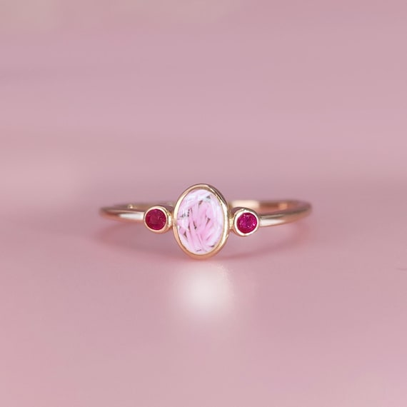 DIY Birthstone Oval Pregnancy Ring, Pregnancy Test Cap Jewelry Kit, Miscarriage Keepsake, Handmade Jewelry, Handmade Gift, Personalized Ring