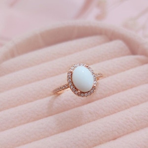 Solid gold DIY breastmilk ring kit, breastmilk jewelry,  halo oval ring, Christmas/Anniversary/birthday/mother&#39;s day gifts,gift for wife