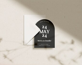 Arched Wedding Save the Date Template (Digital Download)