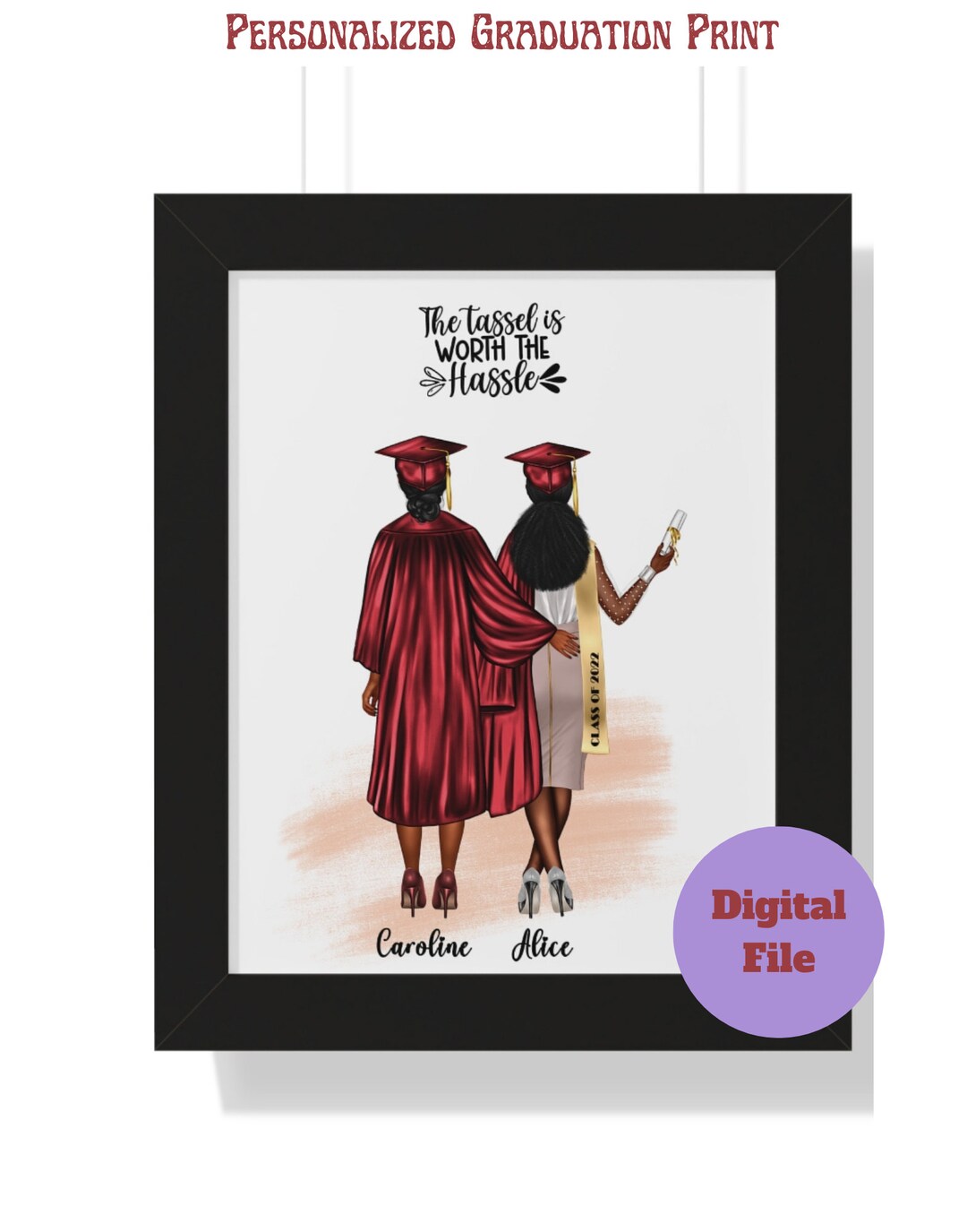 Personalized Graduation Print, Graduation Gift, Custom College ...