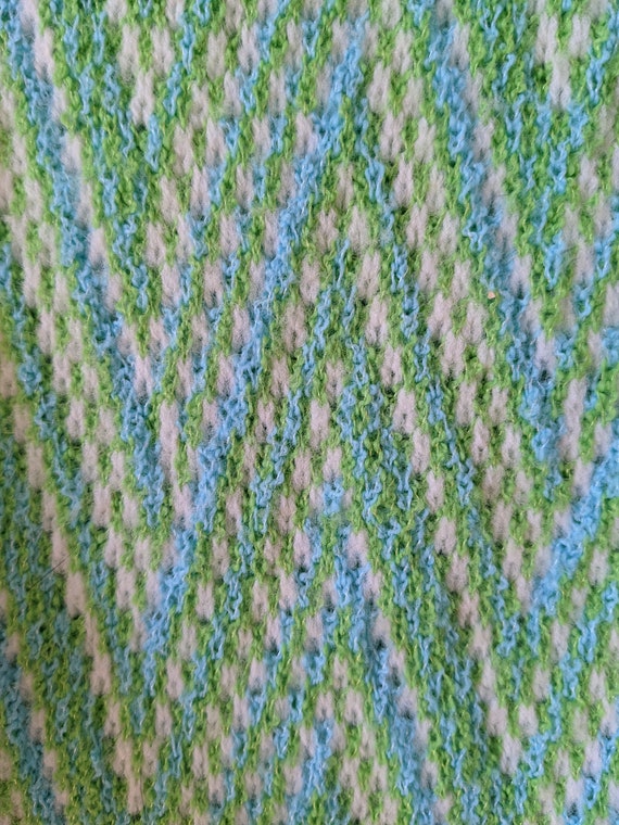 Green Knit Cardigan, Mod Sweater, Green Cardigan,… - image 5